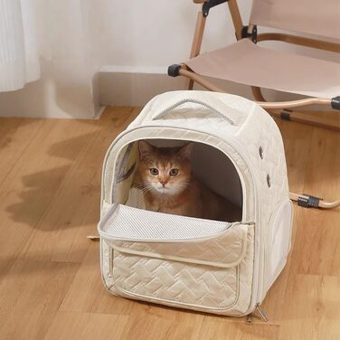 Рюкзак-переноска для тварин: регульований, дихаючий, для собак та котів | Легкий рюкзак для подорожей з сітчастими вставками, безпечний, з м'якими ременями, підходить для маленьких тварин