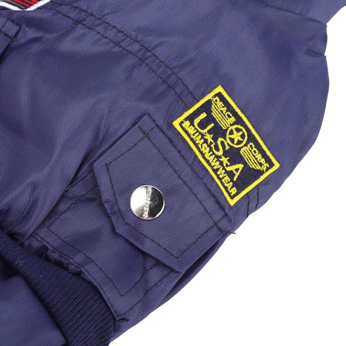 GLOGLOW Зимова куртка для собак, тепла куртка з капюшоном для маленьких собак (M), блакитна