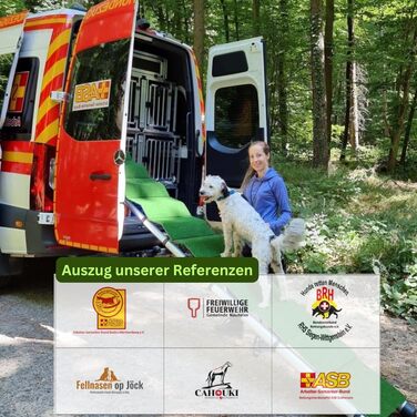 Рампа для собак Extra Lange – 2,6 м, телескопічна, з алюмінію – для великих собак, сумісна з SUV, автодомом та легковими автомобілями – Made in Germany