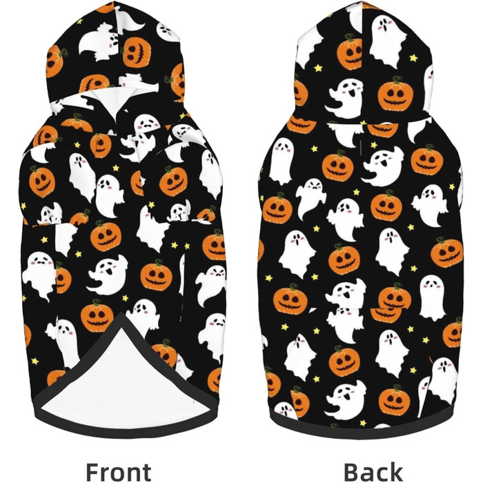 Костюм на Хелловін для собак, пуловер, толстовка з кишенею, розмір L, для середніх та великих собак