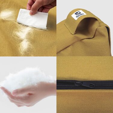 Крісло-ліжко для собак Sytopia з тканини для яхт, 106,7 см, миється та водонепроникне, знімний чохол, підходить для великих собак, для дому, вулиці, вольєру або тераси, темно-сірий (X-Large, жовтий)