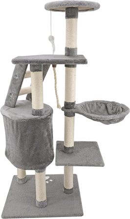 Дряпка для котів Beltom® Kratzbaum - ігровий комплекс, 120 см, сірий