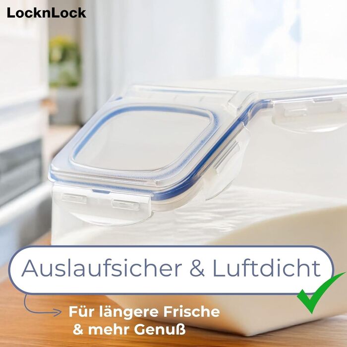 LocknLock Küchen Caddy 12L: Контейнер для зберігання продуктів з кришкою | 35 x 23 x 27 см