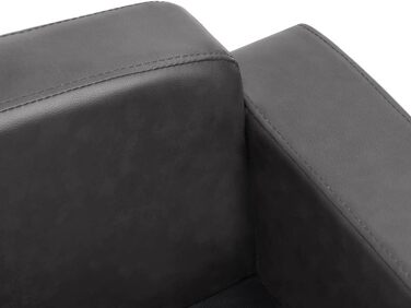 Диван для собаки vidaXL сірий 80x50x40 см штучна шкіра, лежак для тварин