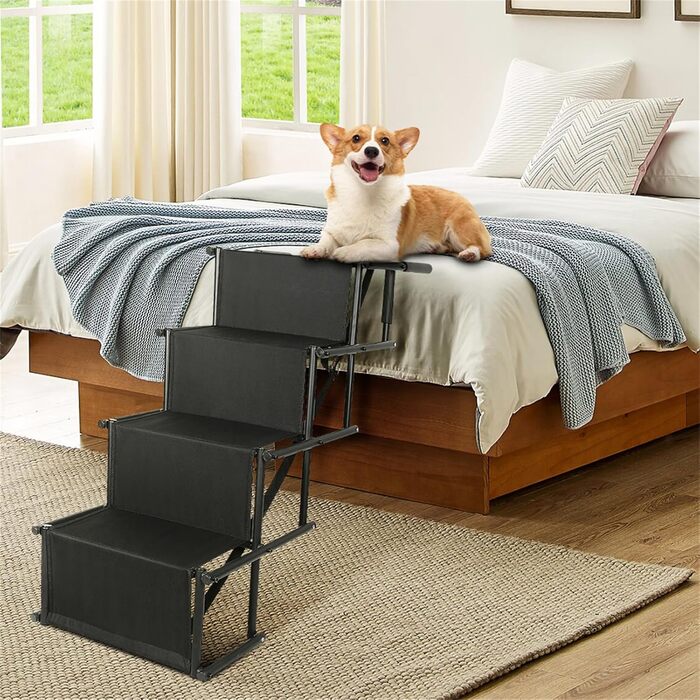 Рампа для собак у машину, складна, чорна, до 75 кг