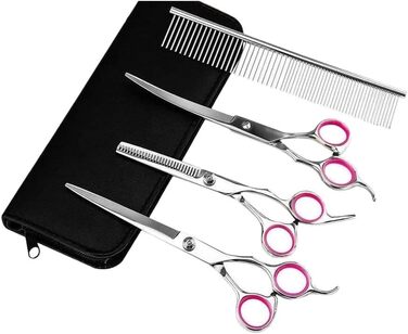 Набір професійних інструментів для грумінгу собак та котів, 7 дюймів, нержавіюча сталь