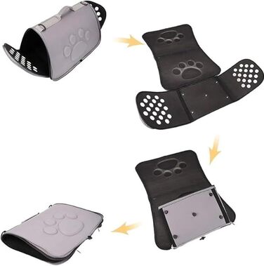 Сумка для кота - переноска для тварин на плечі сірого кольору | Ідеальна для подорожей, прогулянок, ветеринара