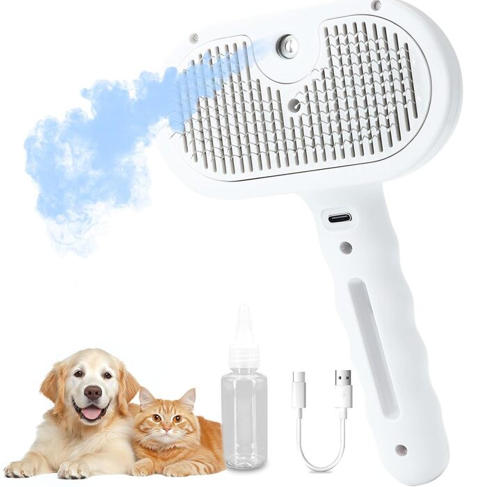 Парові щітки для котів та собак, масажні щітки з водяним туманом для догляду за шерстю