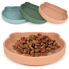 3 миски для котів: годівниця, миска для води, силіконові миски для котів, миски для сухого та вологого корму
