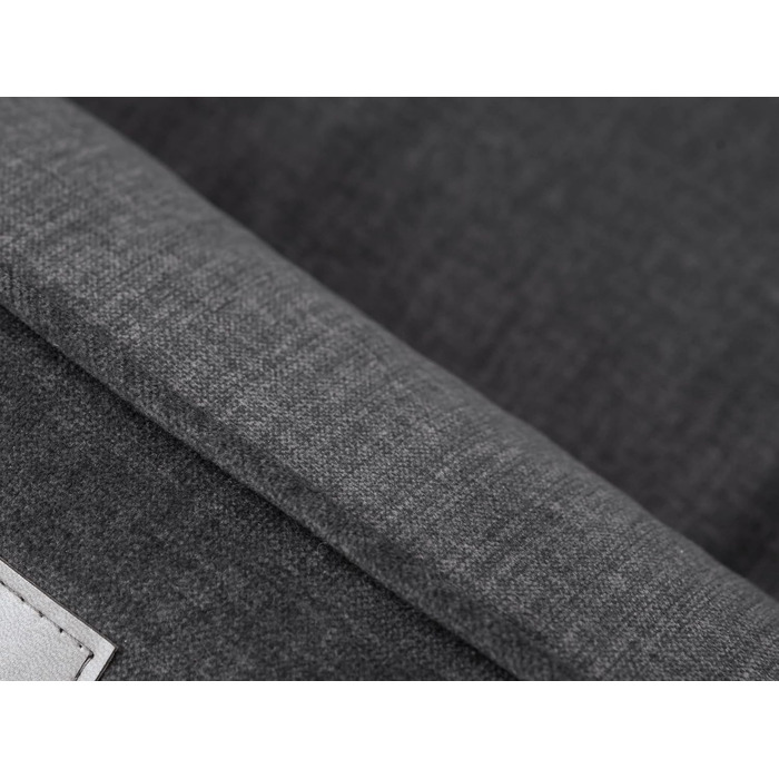 Лежак для собак DOGGY Fancy XL 82x63 см, графітовий, матрац для тварин, диван, прошитий, знімний чохол