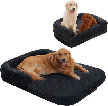 PAWZ Road лежанка для собак великих порід, ортопедична з memory foam, XL 138 см, знімний чохол