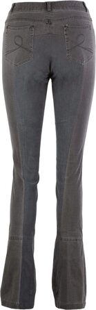 Лазура - жіночі рейтузи Джодхпур Діна | Джинсові рейтузи з повним обтиском | Дихаючі та еластичні рейтузи | Джинсові рейтузи з 2 кишенями | Рейтузи для верхової їзди в 3 кольорах | Розміри 36-46 (44, світло-сірий/асфальт)