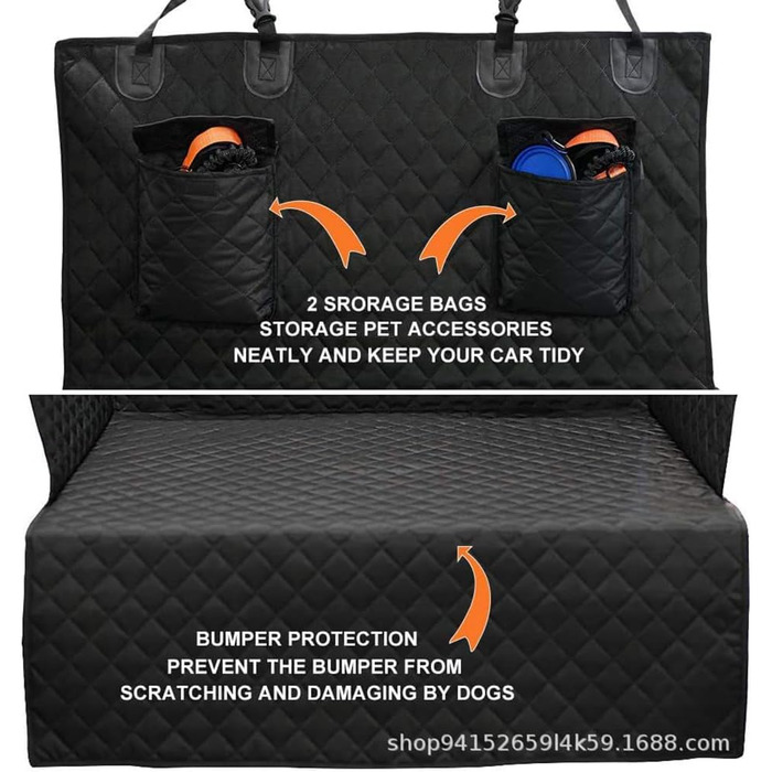 Захист для багажника автомобіля для собак Opel Grandland X 2017-2022, водовідштовхувальний, стійкий до подряпин, з захистом бокових стінок та краю вантажного люка