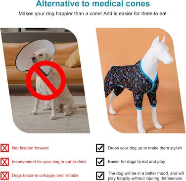 Піжама для собак LovinPet Dobermann, розмір XXL, захист від сонця, дихаючий матеріал, принт 'Джунглі'