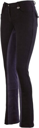 Джoдури жіночі Lazura Vollbesatz для верхової їзди, комфортні, 3 кольори, розмір 46, чорний/темно-сірий