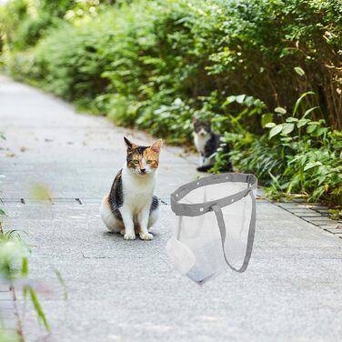 Транспортна сумка для котів та собак ORFOFE з дихаючого сіткоподібного матеріалу, 35x32x18 см, легка та портативна