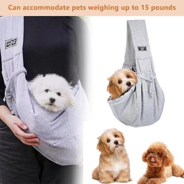 Сумка-переноска для собак, переноска для маленьких собак, сумка для вигулу собак, регульована переноска для тварин, комфортна, для прогулянок та подорожей