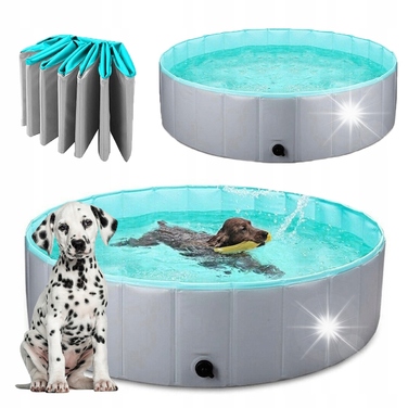 Складаний садовий басейн-броділок для дітей та тварин (собак), посилений, 100x30 см