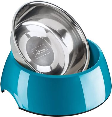 Миска HUNTER Melamin, petrol, 350 мл, з нержавіючої сталі, неслизька, стійка до подряпин та ударів, легко миється, для посудомийної машини