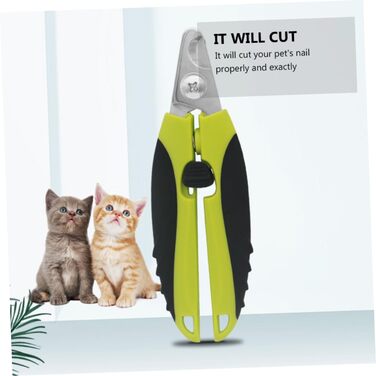 Професійний кусачки для обрізання кігтів собак та котів Sosoport (2 шт.) з нержавіючої сталі, безпечні, ергономічні та довговічні