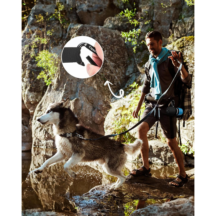 Складана пляшка для води для собак Lesotc 1000 мл, витоку немає, блакитна