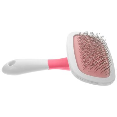 Масажна щітка для тварин ULTECHNOVO 3 шт. для котів та собак з довгим хутром, рожева. Ефективне видалення шерсті та розплутування