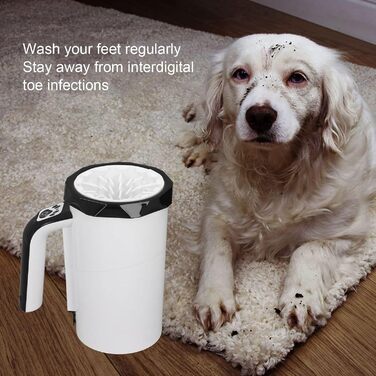 Автоматичний мийка лап для собак, портативна, розділена, ручна, перезаряджувана. Підходить для середніх та великих собак