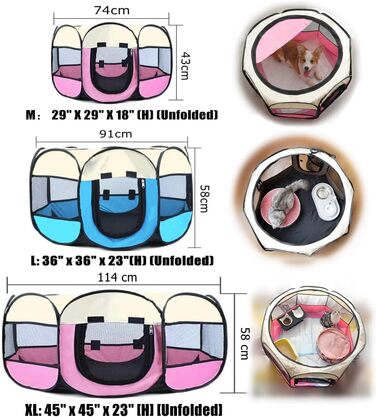 Клітка-переноска для котів Floving, складана, велика (XL), водовідштовхувальна, для дому та вулиці