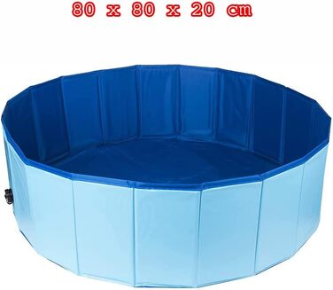 Buy-Simplicity® басейн для домашніх тварин 80×21 см, міцний, не потребує надування, стійкий до проколів, для охолодження собак