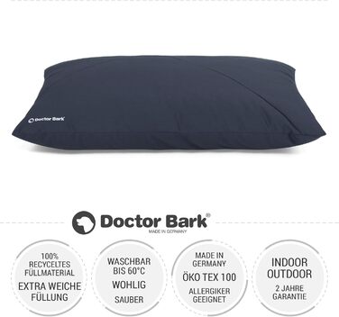 М'яке лежаче ліжко для собак середніх порід GreenLabel Country-Kissen, колір кобальтовий (M)