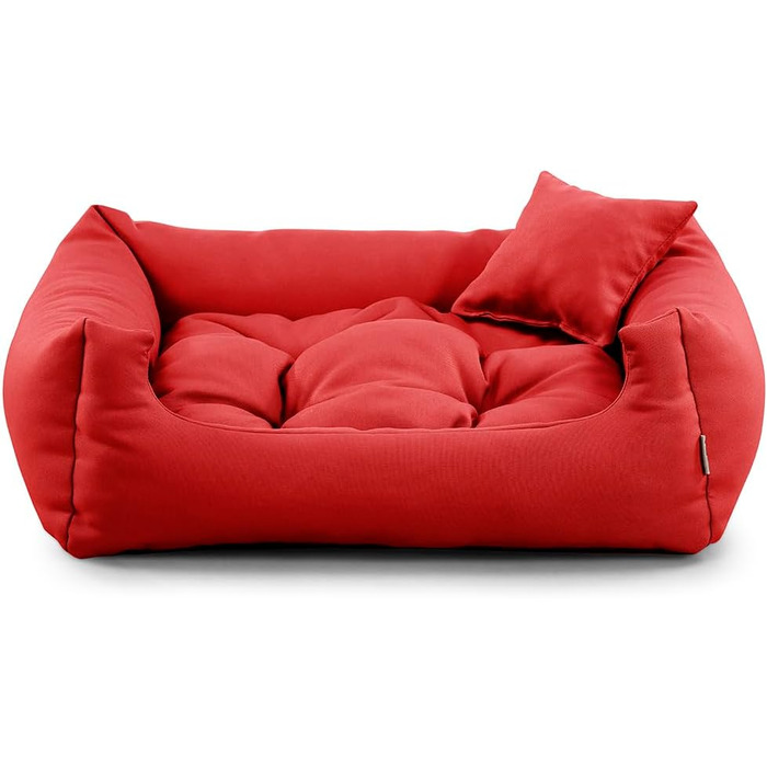 Gutekissen® Лежанка для собак, подушка для собак, лежанка для собак - міцна, висока якість NEO (L - 90x75, Червоний) L - 90x75 Червоний