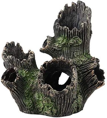 Штучний корінь для акваріума Zerodis з штучного каміння, укриття для креветок, декор для акваріума