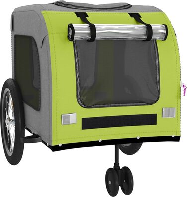 Причіп для тварин на велосипед, Оранжевий та Сірий, 63 x 121 x 65 см