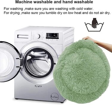 Кругле ліжко для котів та собак S-50cm, 50см, зелене, з неслизьким дном, для тварин