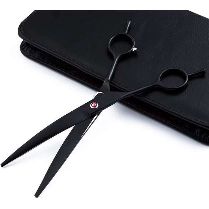Професійна ножиці для лівшів 7 дюймів, ножиці для грумінгу собак, з нержавіючої сталі, для тіла, обличчя, носа, вух