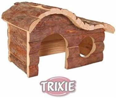 Будиночок для гризунів Trixie Natural Living Haus Hanna, дерево, 43×22×28 см (коричневий, 31×19×19 см)