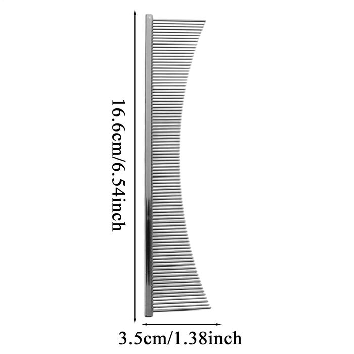 Щітка для котів Flohkamm для догляду за шерстю, аксесуари для миття собак, підходить для сезону, довгошерсті породи, цуценята, срібна