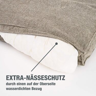 JAMAXX Преміум подушка для собак ортопедична, 90x70 см, пісочний колір