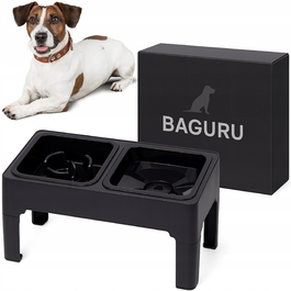 Миска для собак та котів: антиковзаюча, з регульованою висотою підставки та системою сповільнення їжі