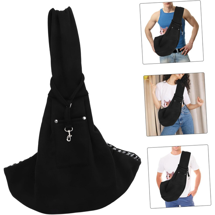 Сумка-переноска для собак та котів Toyvian, регульована, для подорожей, з кишенею