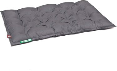 Ортопедичне собаче ліжко Doctor Bark Urban - для великих собак, 90x70 см, сірий колір, Made in Germany. Легко миється до 95°C. Міцний килимок для дому та вулиці.