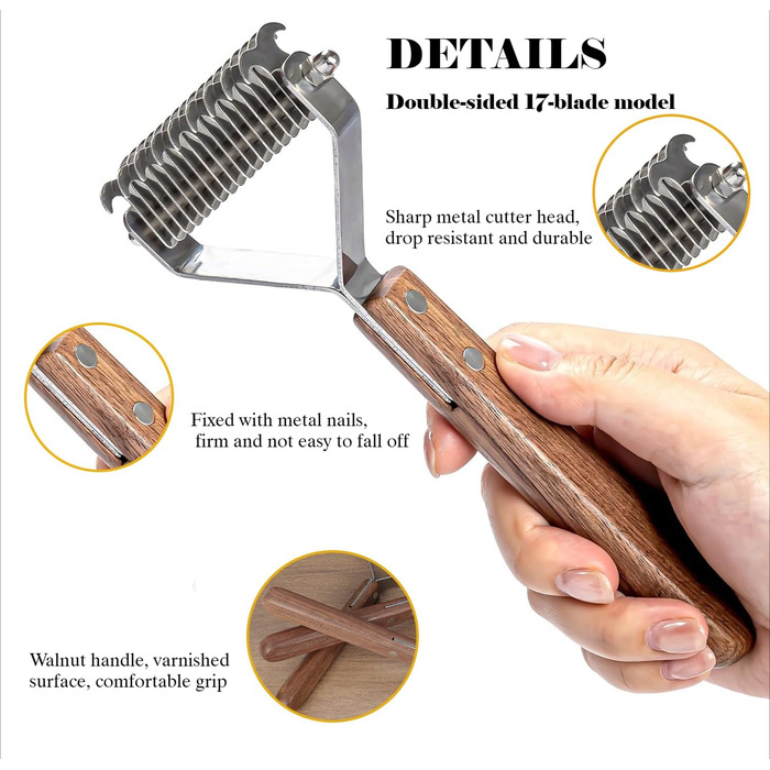 Гребінець для вичісування підшерстка Coat King Harke для собак і котів, професійний інструмент для грумінгу