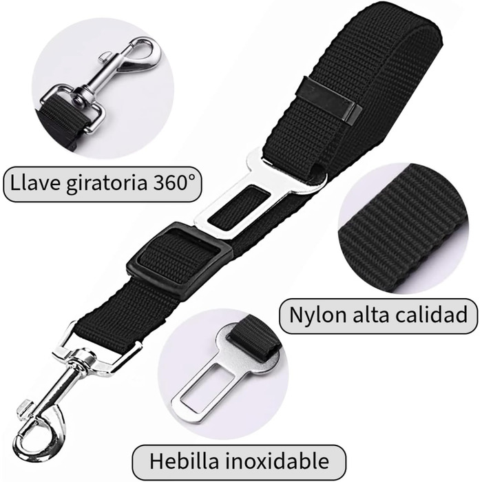 Регульоване об’їжджне дзеркало для собак маленьких порід з автомобільним страхувальним тросом, посилене, безпечне та зручне, розмір S