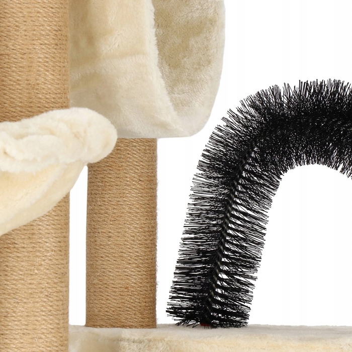 Високий ігровий комплекс для котів Springos 101: дряпачка, лежанка та стовпчик (160 см)