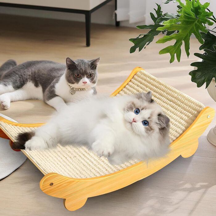 Котячий когтетоп з сизалю: когтеточка, лежанка, диванчик для котів. Великий когтетоп