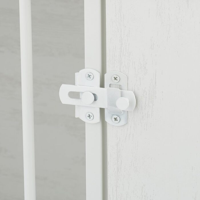 Клітка для собак Relaxdays, для дому, HBT: 65,5x102x60 см, 2 обертові миски, собача будка з виглядом дерева, МДФ & сталь, (білий/коричневий)