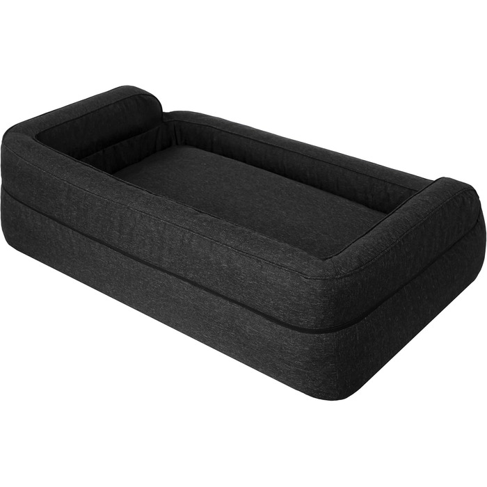 Ліжко для собак PillowPrim XXL 117x79 см, меблі для тварин, котяче ліжко, знімний чохол, чорне, лежак, кошик, подушка, диван для собак