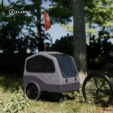 Причіп для собак Klarfit Goldie Home, 334 л, водовідштовхувальний, для дому та прогулянок, вантажопідйомність 40 кг, складаний, 16-дюймові колеса