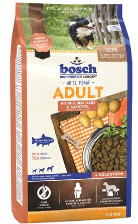 Сухий корм для дорослих собак Bosch Adult з лососем та картоплею, 15 кг
