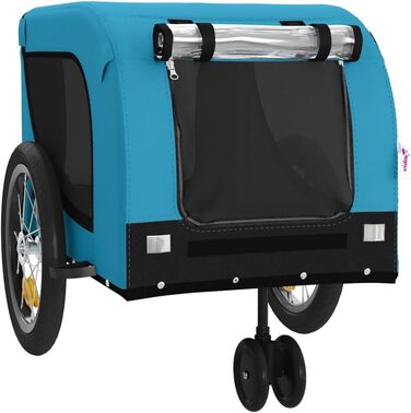 Причіп для велосипеда для собак, блакитний та чорний, Oxford-Gewebe & Eisen, LH32049